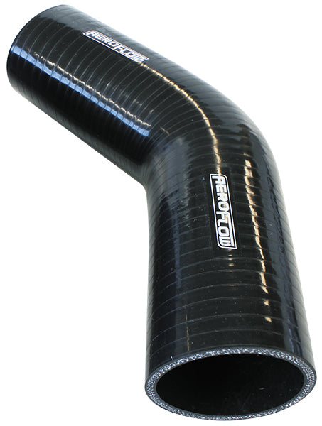 Silicone Hose 45 Deg; Black   I.D 4.25" 108mm, Wall 5.3mm,  145mm Long AF 9202-425