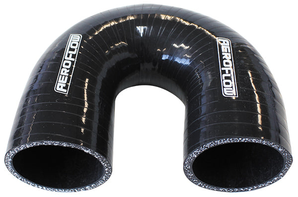 Silicone Hose 180 Deg; Black I.D 2.00" 51mm, Wall 5.3mm, 100mm Leg AF 9206-200 Default Title