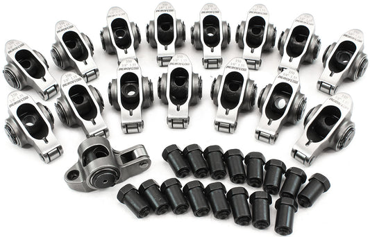 SBC S/S ROCKER ARMS 3/8" STUD 1.55 RATIO 350 STAINLES ROLLER16 Aeroflow - AF 95-1201