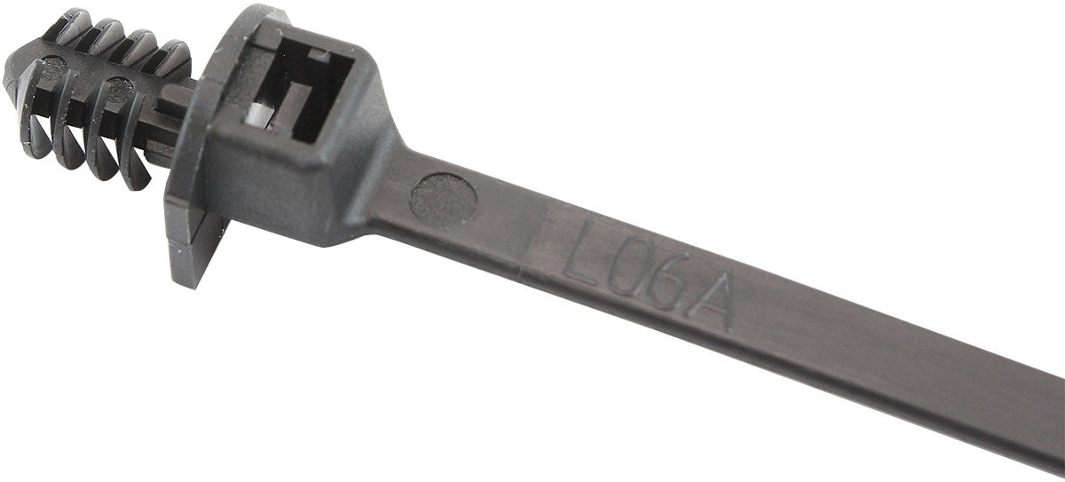 FIR TREE CABLE TIE 4.8x210mm  FIXED 1000 PACK BLACK ZIP TIES