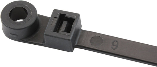 SCREW MOUNT CABLE TIES 7.6x400M6 1000 PACK BLAC ZIP TIE PA66