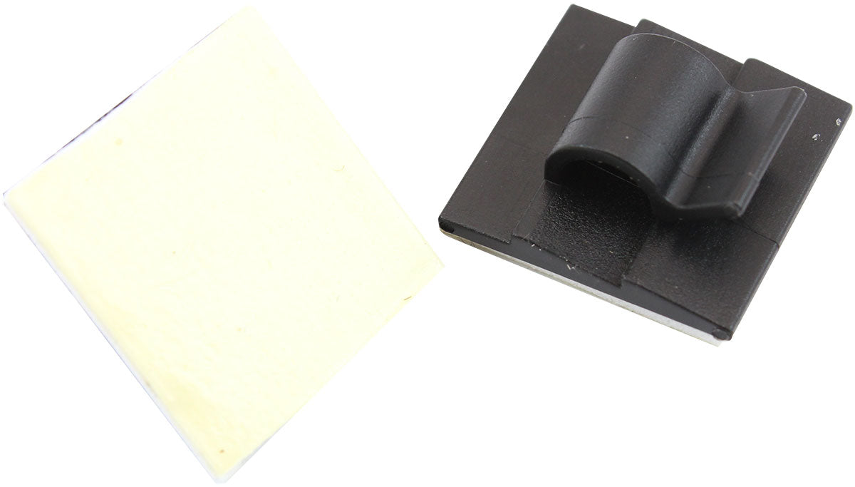 CABLE TIE MOUNT CLAMPS 5mm MAXBUNDLE PA66 3M ADHESIVE 50 PAC