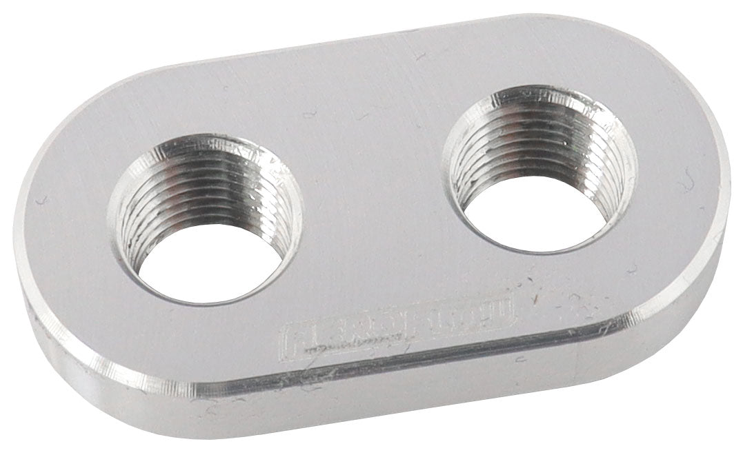 WELD IN ALLOY PLATE 1/8" NPT x 2 PORTS VACUUM INTERCOOLER