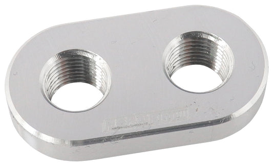 WELD IN ALLOY PLATE 1/8" NPT  x 2 PORTS VACUUM INTERCOOLER