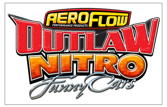 AEROFLOW OUTLAW NITRO FUNNY   CAR STICKER 207MM X 125MM