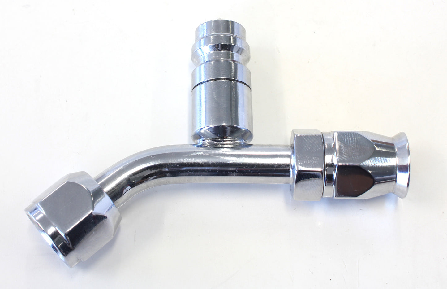 -6 A/C W/CHARGE PORT 45 DEG   STAINLESS