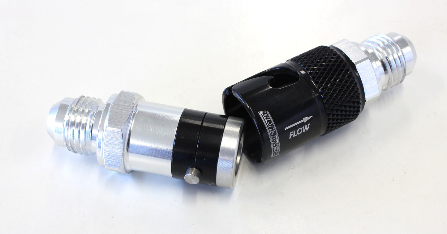 Quick Release -6 BUNA N Seal Black Aluminum Default Title