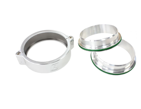 AEROFLOW BILLET ALUMINIUM INTERCOOLER CLAMPS - SILVER 2.5 NCH