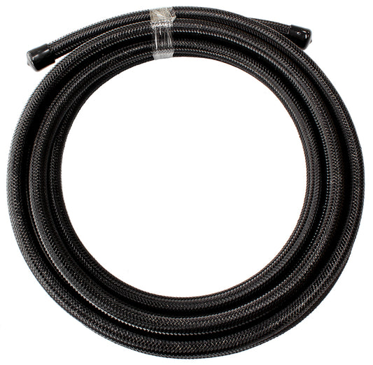 SS BRAIDED HOSE -4AN 1 METRE  BLACK S/S 5.4mm ID 11.2mm OD Default Title