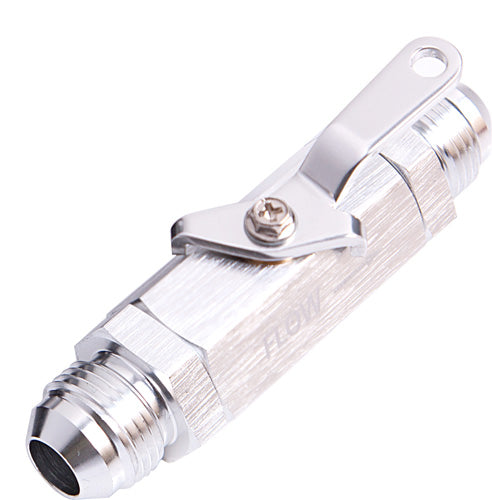 SHUT OFF VALVE -6AN SILVER Default Title