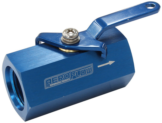 SHUT OFF VALVE -10ORB BLUE    FEMALE -10ORB PORTS Default Title