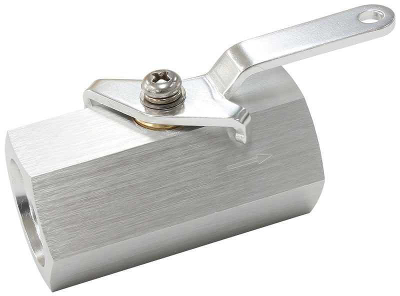 SHUT OFF VALVE -10ORB Silver  FEMALE -10ORB PORTS