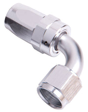 AEROFLOW 100 SERIES 90Â° AN ADAPTER - SILVER 6 AN