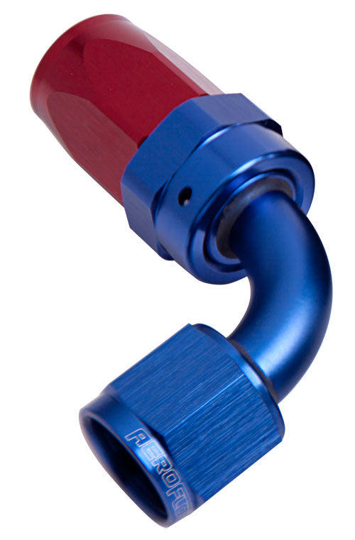 -12AN TAPER SERIES 90 DEGREE  HOSE END BLUE