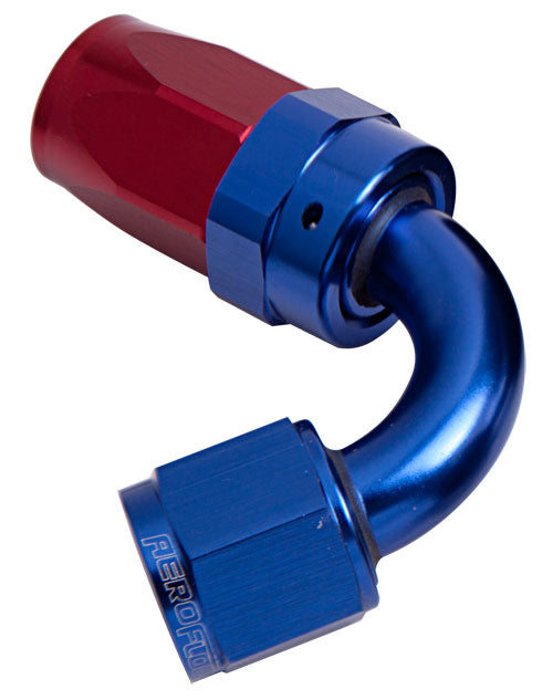 -12AN TAPER SERIES 120 DEGREE HOSE END BLUE