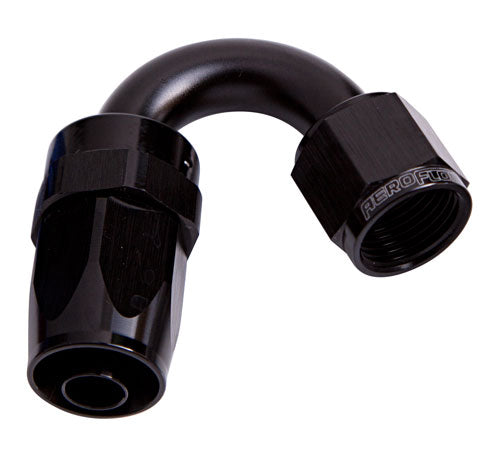 -4AN TAPER SERIES 150 DEGREE  HOSE END BLACK