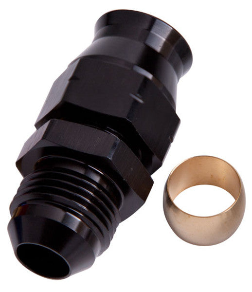 1/4"   HARD LINE TO -4AN MALE ADAPTER BLACK w/ OLIVE Default Title