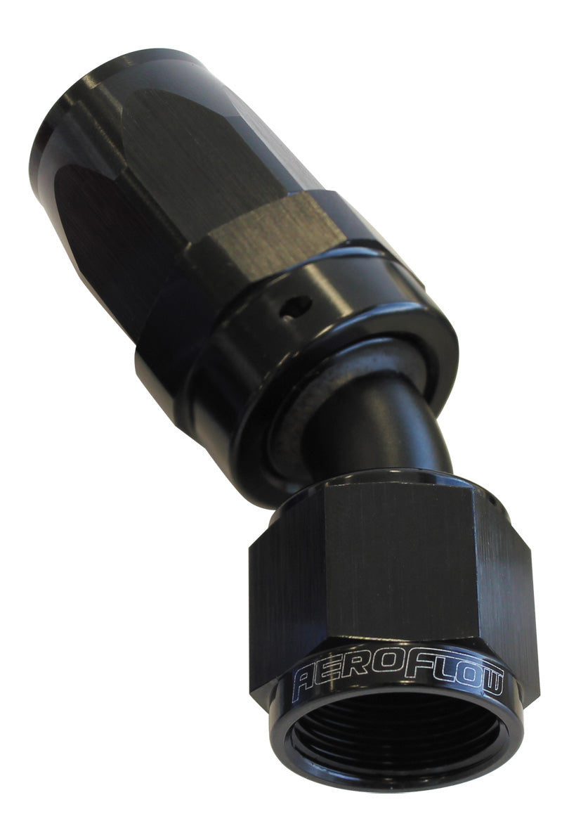 -16AN TAPER SERIES 30 DEGREE  HOSE END BLACK