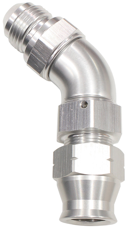 3/4" TUBE 45 deg male -12AN   SILVER SWIVEL NUT WITH OLIVE