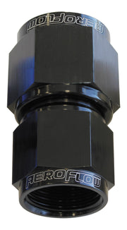 STRAIGHT FEMALE FLARE -6AN    BLUE SWIVEL COUPLER