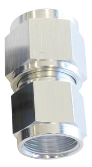 STRAIGHT FEMALE FLARE -6AN    BLUE SWIVEL COUPLER