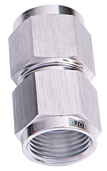STRAIGHT FEMALE FLARE -20AN   SILVER COUPLER