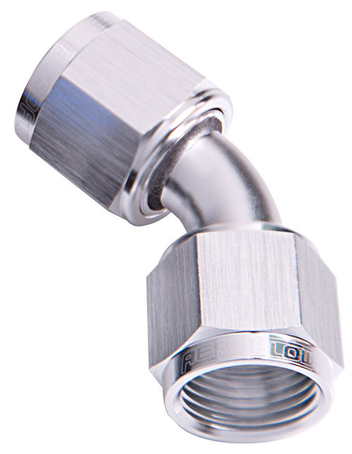45 DEG FEMALE FLARE -16AN     SILVER SWIVEL UNION