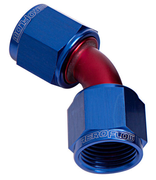 45 DEG FEMALE FLARE -20AN     BLUE SWIVEL UNION Default Title