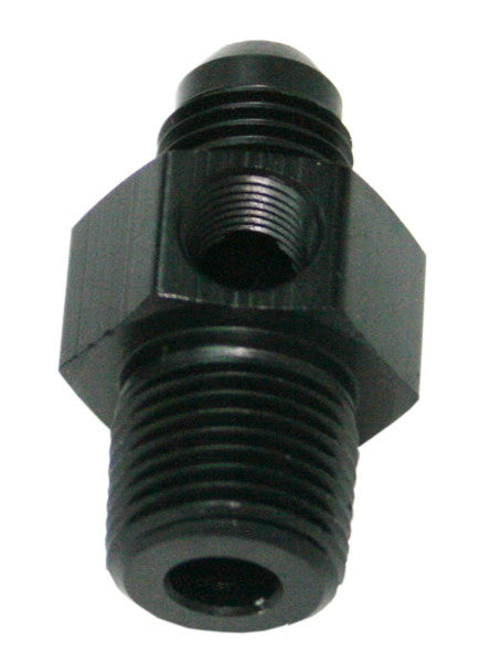 MALE 1/8"NPT TO -4AN 1/8" PORTBLACK 1/8" TO -4AN ,1/8" PORT