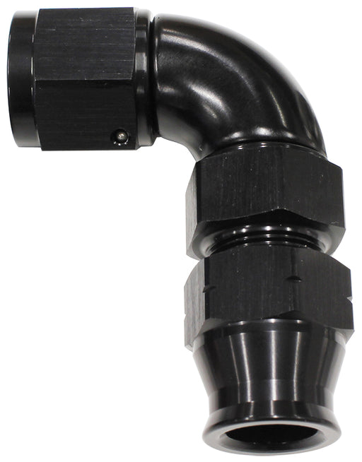 5/16" TUBE 90 deg female -6AN BLACK SWIVEL NUT WITH OLIVE