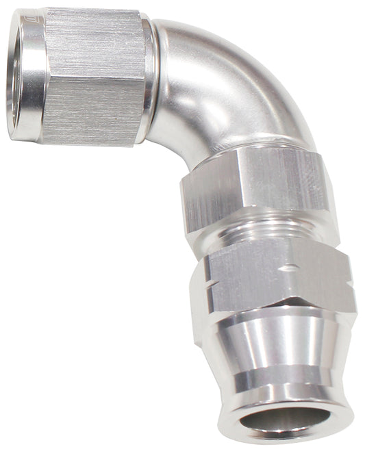 5/16" TUBE 90 deg female -6AN SILVER SWIVEL NUT WITH OLIVE Default Title
