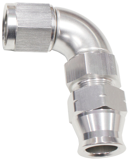 1/2" TUBE 90 deg female -8AN  SILVER SWIVEL NUT WITH OLIVE