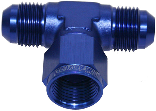 AN TEE -10AN FEMALE NUT       BLUE SWIVEL NUT ON SIDE
