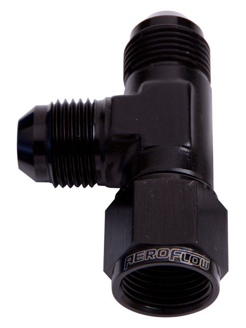 TEE -4AN FEMALE SWIVEL ON RUN BLACK SWIVEL NUT Default Title