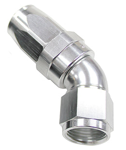 45 DEG HOSE END -04AN SILVER  FULL FLOW TAPER STYLE Default Title