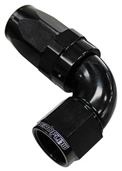 90 DEG HOSE END -12AN BLACK   FULL FLOW TAPER STYLE