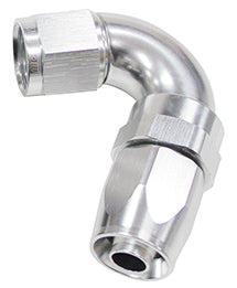 120 DEG HOSE END -04AN SILVER FULL FLOW TAPER STYLE