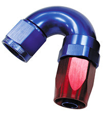 150 DEG HOSE END -06AN BLUE   FULL FLOW TAPER STYLE