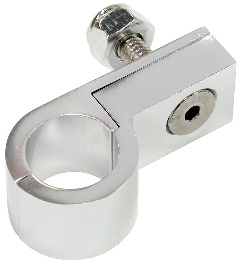 BILLET P STYLE CLAMP 5/16 LINESILVER 7.9MM ID OR 5/16" ID