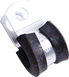 CUSHIONED P CLAMPS -4AN 10PK  SILVER 6.3MM ID OR 1/4" ID Default Title