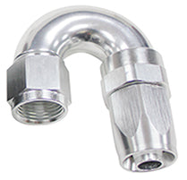 180 DEG HOSE END -04AN SILVER FULL FLOW TAPER STYLE Default Title