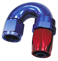 180 DEG HOSE END -12AN BLUE   FULL FLOW TAPER STYLE