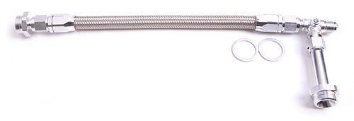 HOLLEY DUAL INLET RAIL -6AN   SILVER SUIT 1-2 METERIN BLOCKS