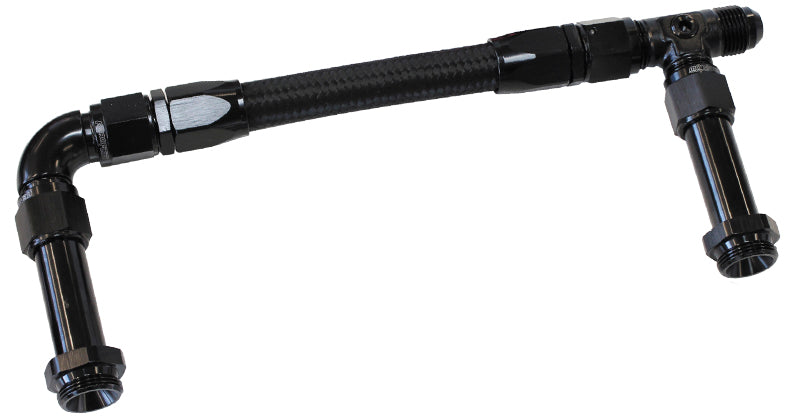 HOLLEY INLET RAIL -8AN        BLACK SUITS 1X METERING BLOCK