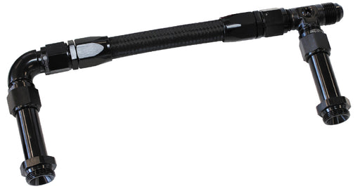 HOLLEY INLET RAIL -8AN        BLACK SUITS 1X METERING BLOCK