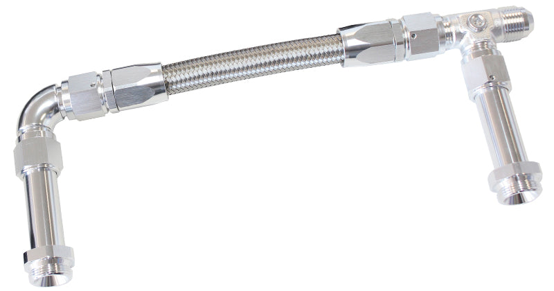 HOLLEY INLET RAIL -8AN        SILVER SUITS 1X METERING BLOCK