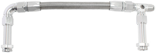 HOLLEY DUAL INLET -8AN 4500   SILVER SUIT DOMINATOR CARBS