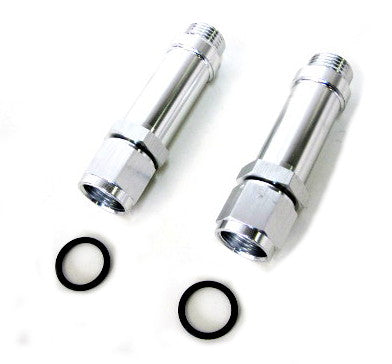 -8AN FEMALE TO HOLLEY ULTRA HPSILVER SWIVEL NUT (PAIR) -8ORB