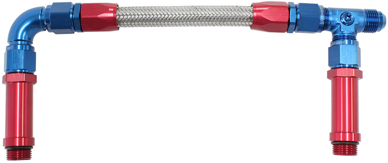 HOLLEY ULTRA HP ALUMINIUM SERIBLUE -8 ORB INLETS INTO BOWLS