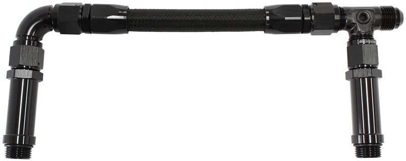 HOLLEY ULTRA HP ALUMINIUM SERIBLACK -8 ORB INLETS INTO BOWLS